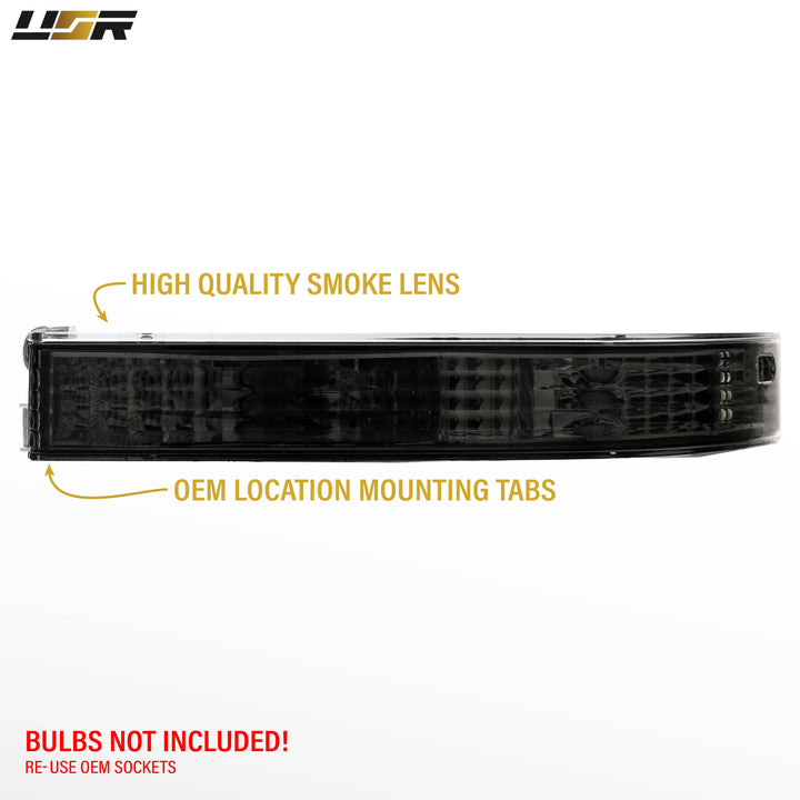 1989 1990 1991 1992 Toyota Supra MK3 Clear or Smoke Bumper Signal Lights

#lens-color_smoke-lens