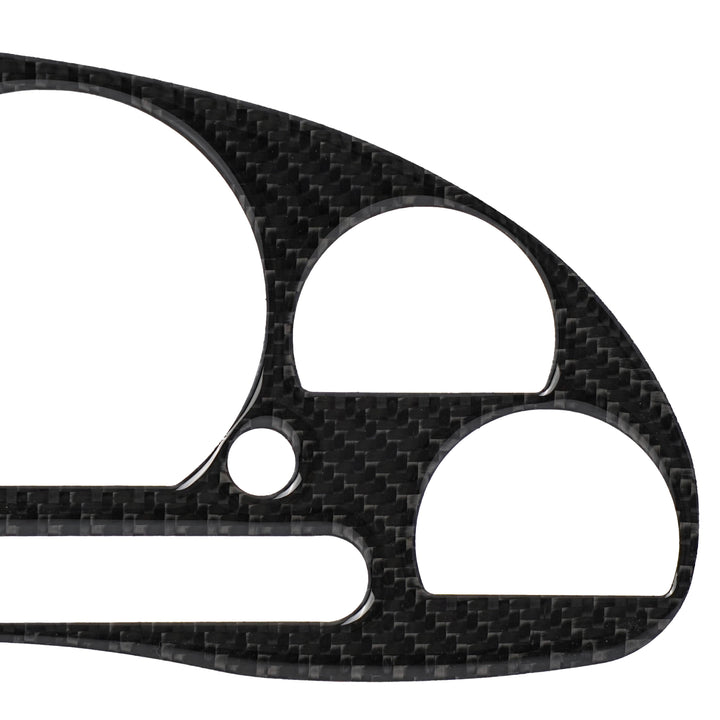 1999-2004 Ford Mustang V6 GT Cobra SN95 Black Carbon Fiber Gauge Bezel For Instrument Cluster