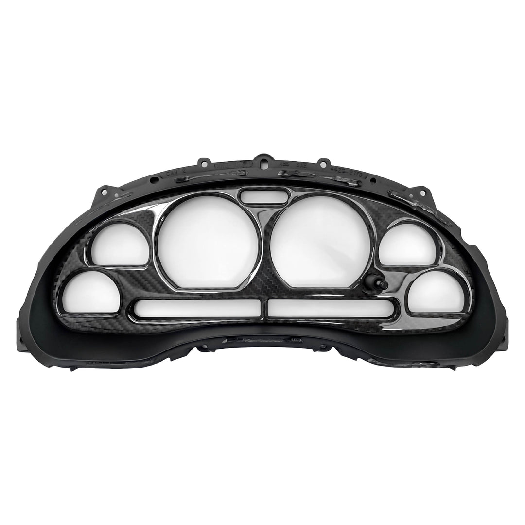 1999-2004 Ford Mustang V6 GT Cobra SN95 Black Carbon Fiber Gauge Bezel For Instrument Cluster