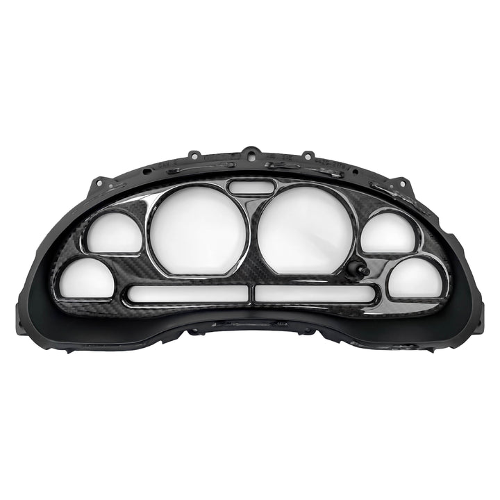 1999-2004 Ford Mustang V6 GT Cobra SN95 Black Carbon Fiber Gauge Bezel For Instrument Cluster