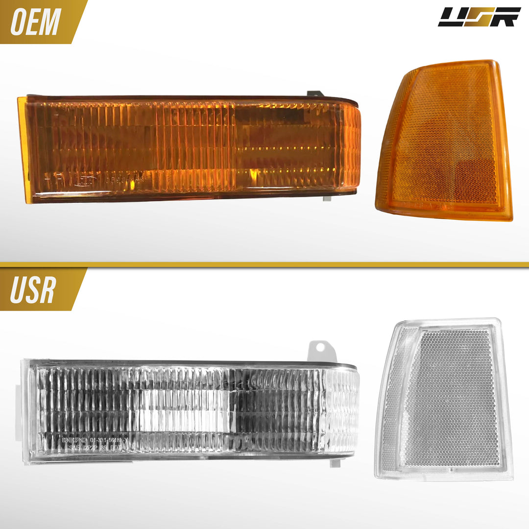 1989-1990 Ford Bronco II & 1989-1995 Ford Ranger All Clear Lens 4PC Fr ...