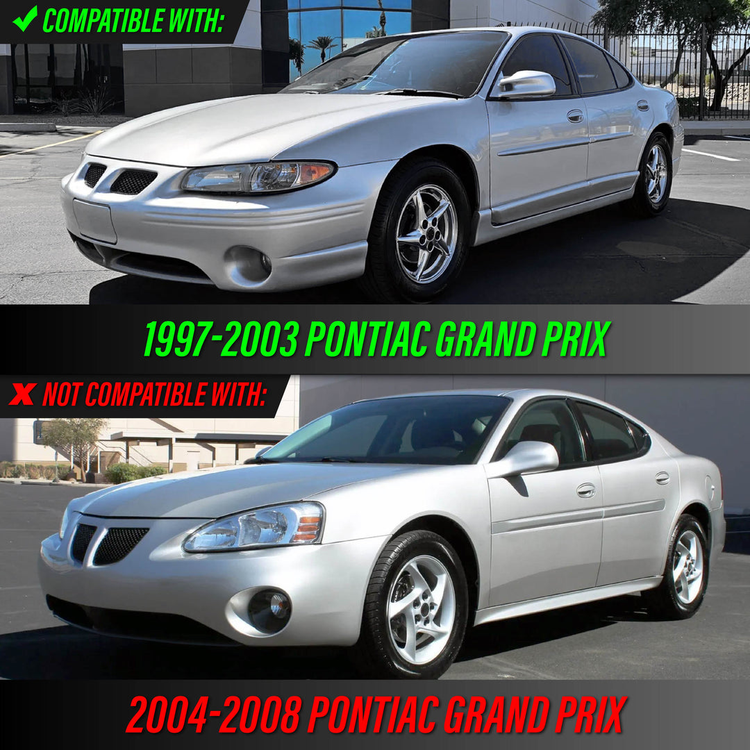 1995-1999 Pontiac Grand Prix Black Housing Crystal Clear Lens Corner Lights