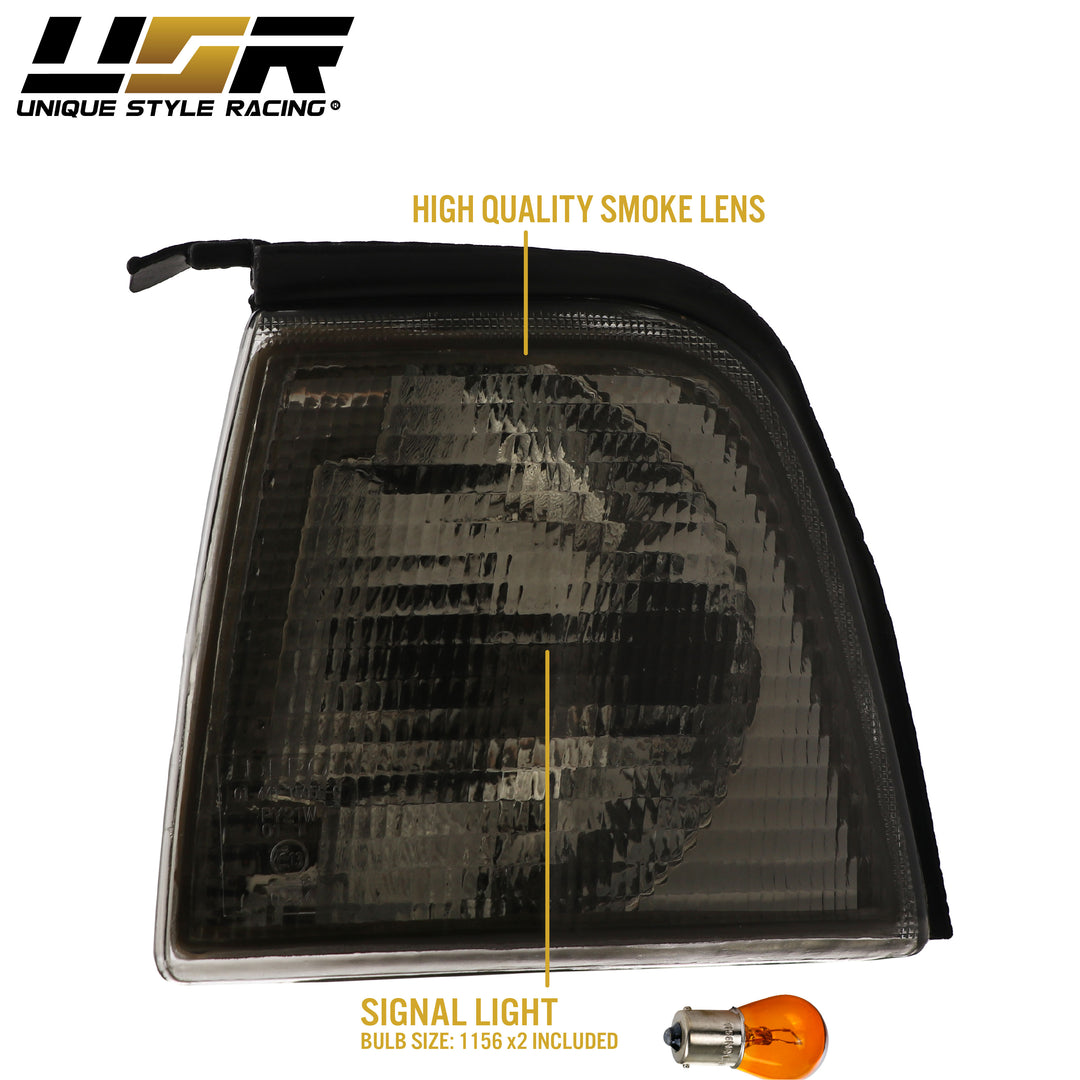 1989-1991 Audi 80 / 90 / B3 / B4 Smoke Lens Front Corner Signal Light