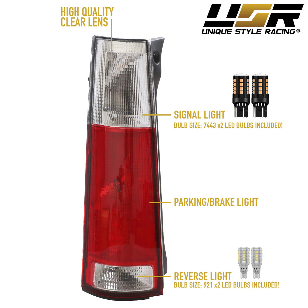 1997-2001 Honda CRV Rear JDM Style Red/Clear or Red/Smoke Tail Light