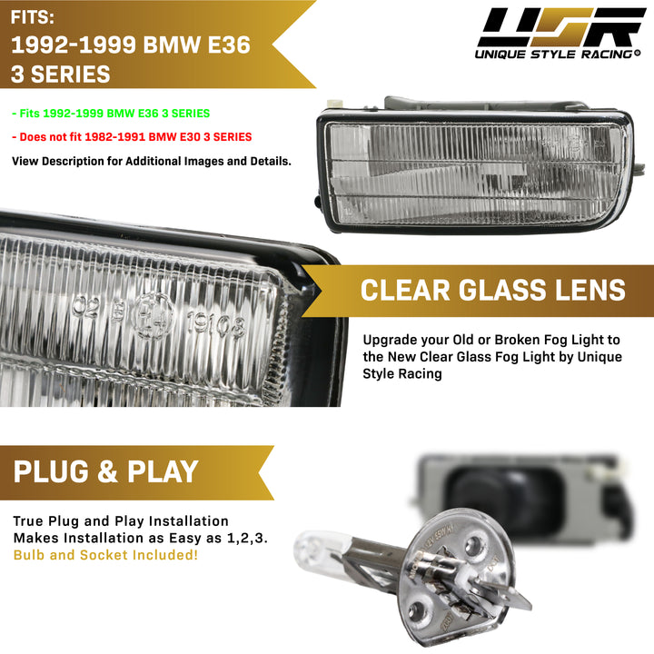 1992-1999 BMW E36 3 Series OEM Replacement Fog Light