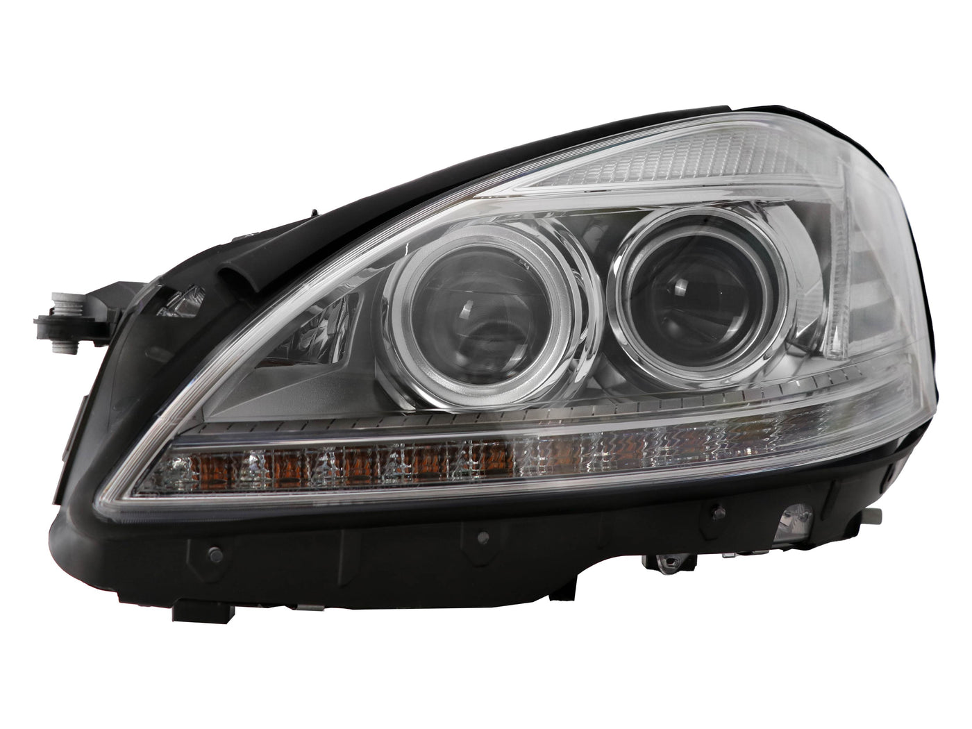 2007-2009 Mercedes S Class W221 Facelift Style LED Xenon D1S Projector Headlight W/ AFS For Stock Bi-Xenon Models - Made by DEPO