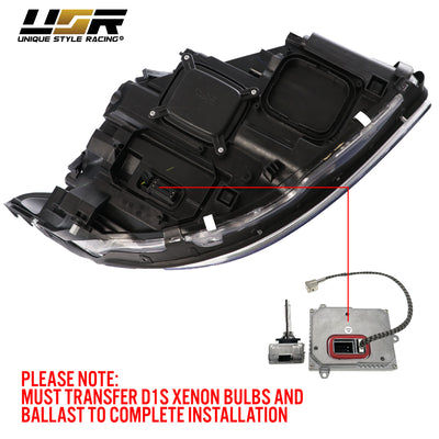 2007-2009 Mercedes S Class W221 Facelift Style LED Xenon D1S Projector Headlight W/ AFS For Stock Bi-Xenon Models - Made by DEPO