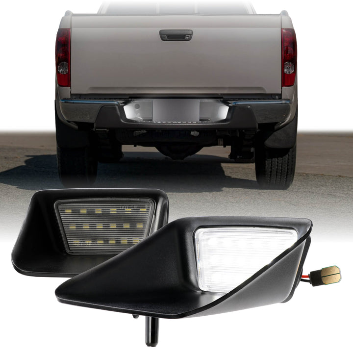 2004-2012 Chevrolet Chevy Colorado White LED Rear License Plate Lights