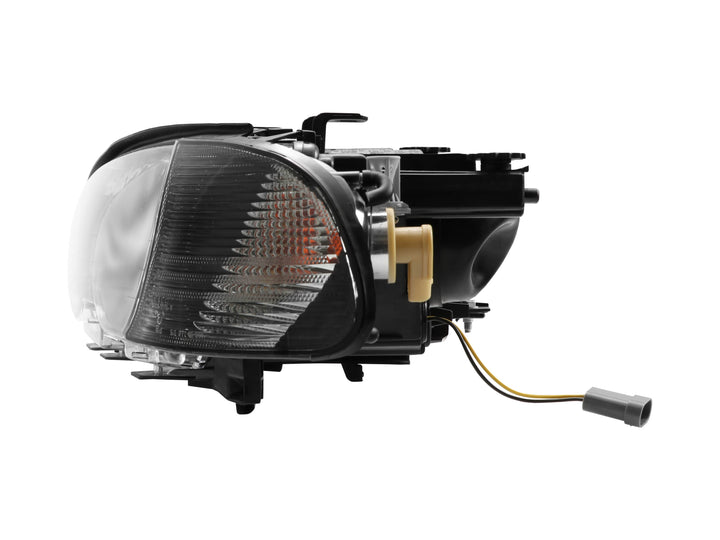 2000-2003 BMW 3 Series E46 2D & 2002-2006 E46 M3 Halogen Models Angel Eye Projector Headlight with UHP LED Halo Rings & Smoke Lens Corner Light COMBO