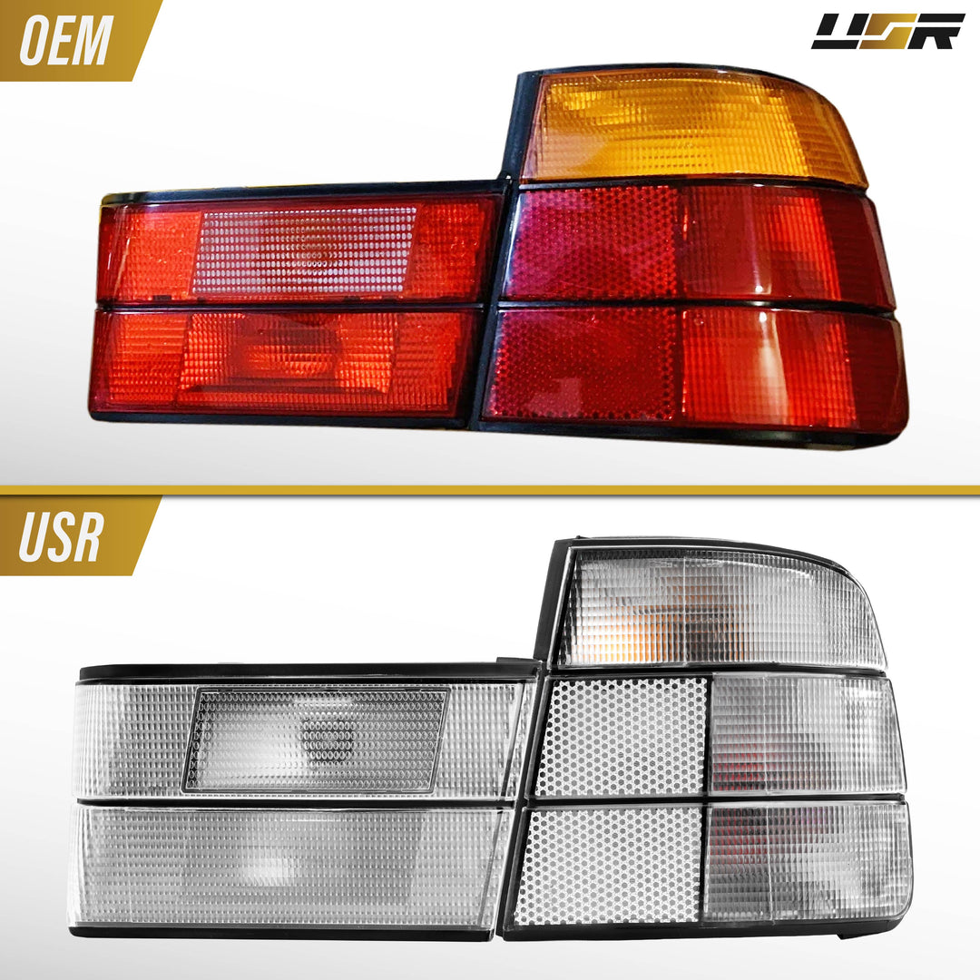 1989 1990 1991 1992 1993 1994 BMW E34 5 Series 4D All Clear, Monochrome, Red Clear, or Smoke Lens Tail Lights

#lens-color_clear-lens