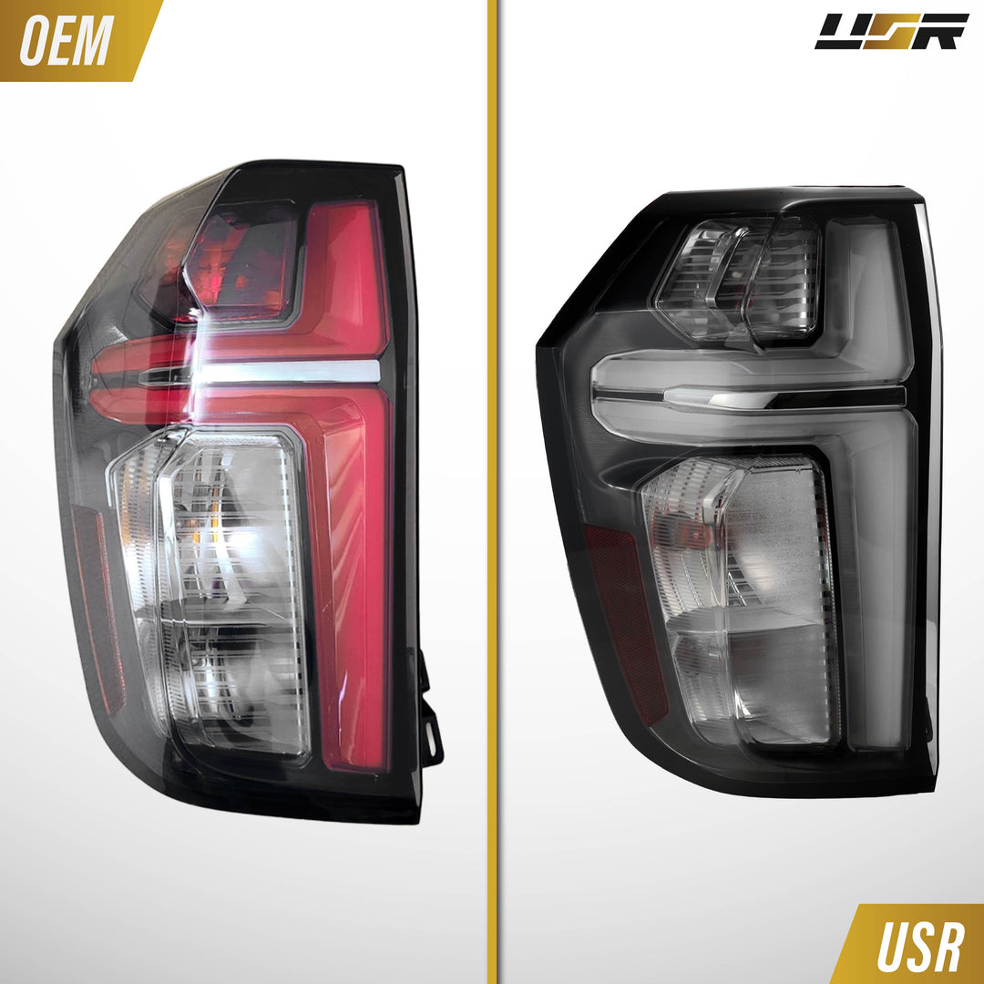 2021-2023 Chevy Chevrolet Tahoe 2025 + Style Smoke Lens LED Tail Lights