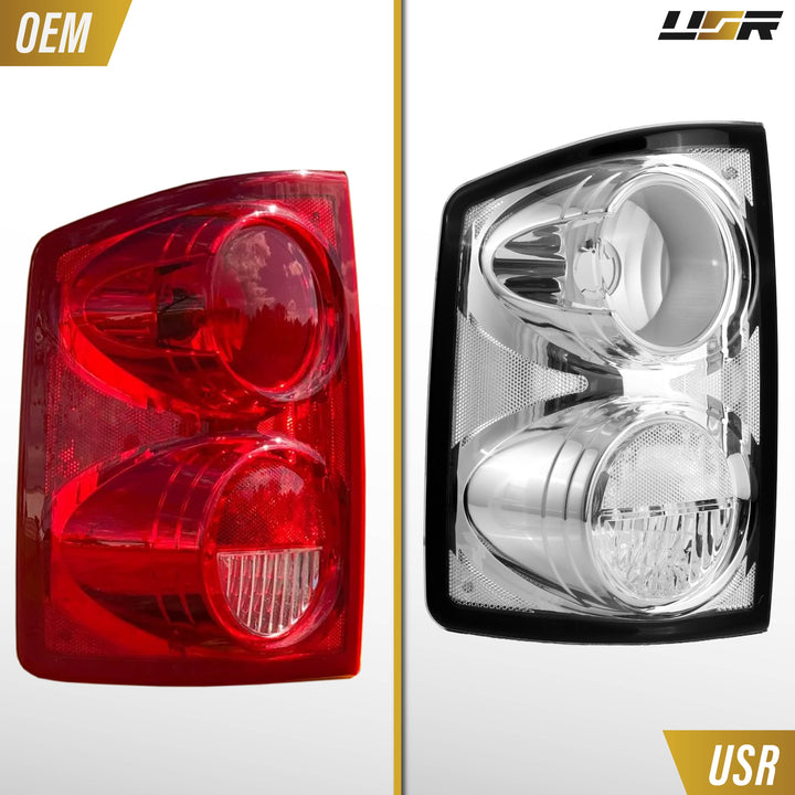 2005-2011 Dodge Dakota Pick Up All Clear Lens Tail Lights