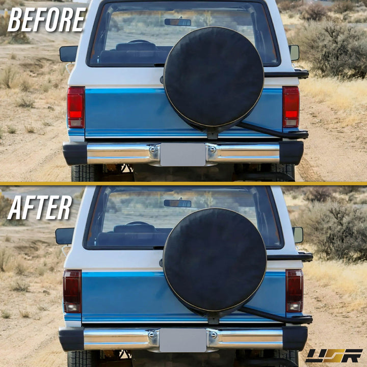 1984-1990 Ford Bronco II Small SUV Dark Red Smoked Lens Tail Lights