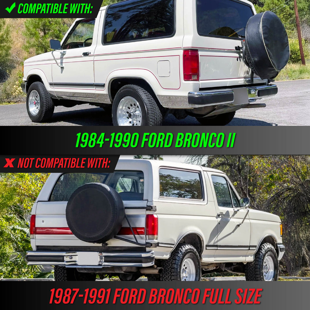 1984-1990 Ford Bronco II Small SUV Dark Red Smoked Lens Tail Lights