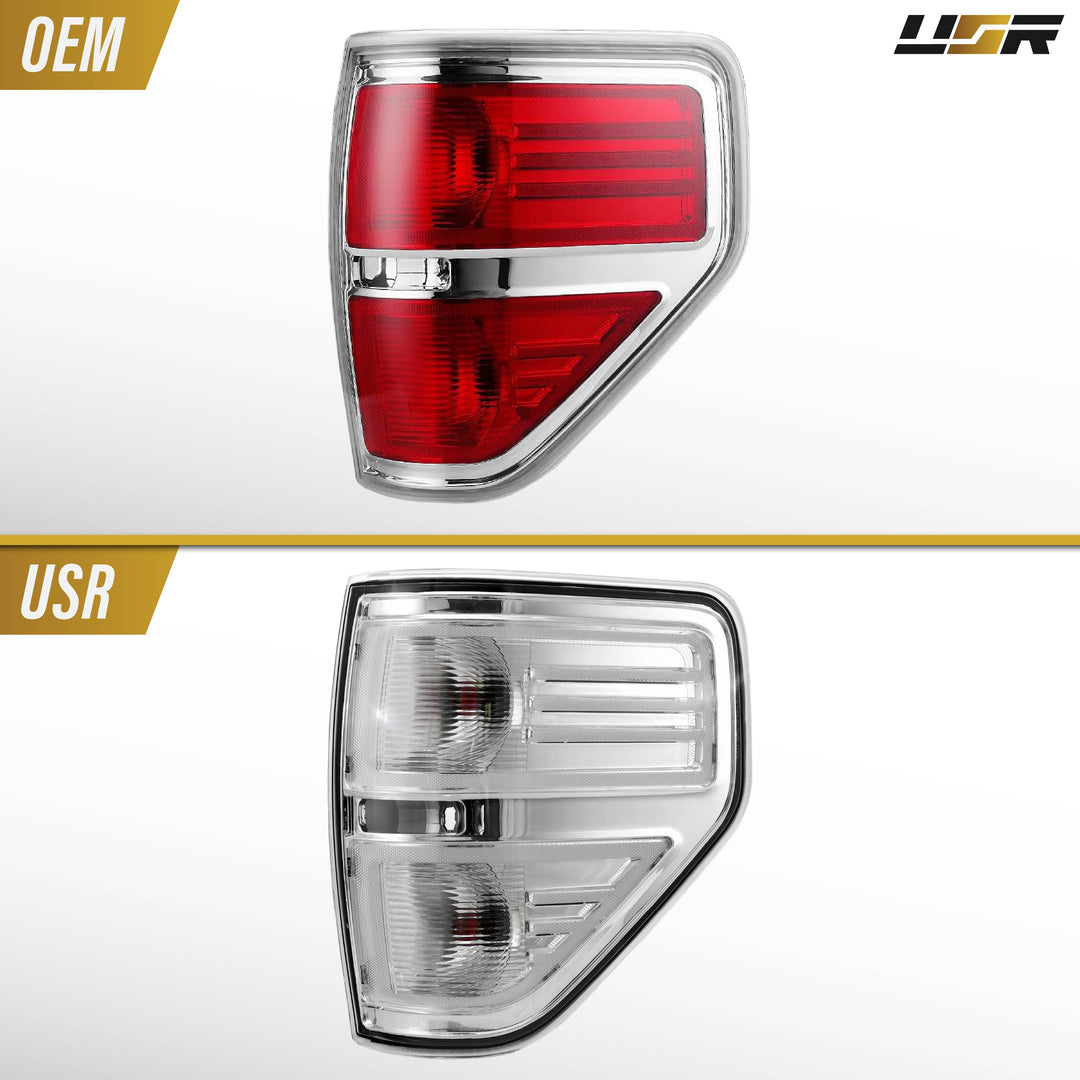 2009-2014 Ford F-150 All Clear Lens Tail Lights
