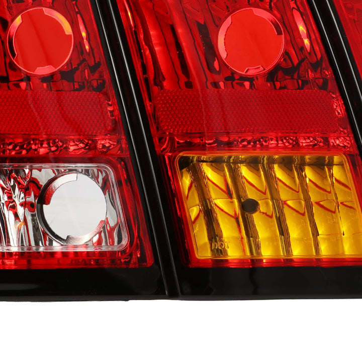 1999-2004 Ford Mustang New Edge Cobra AM Replacement with Wire Harness Tail Lights
