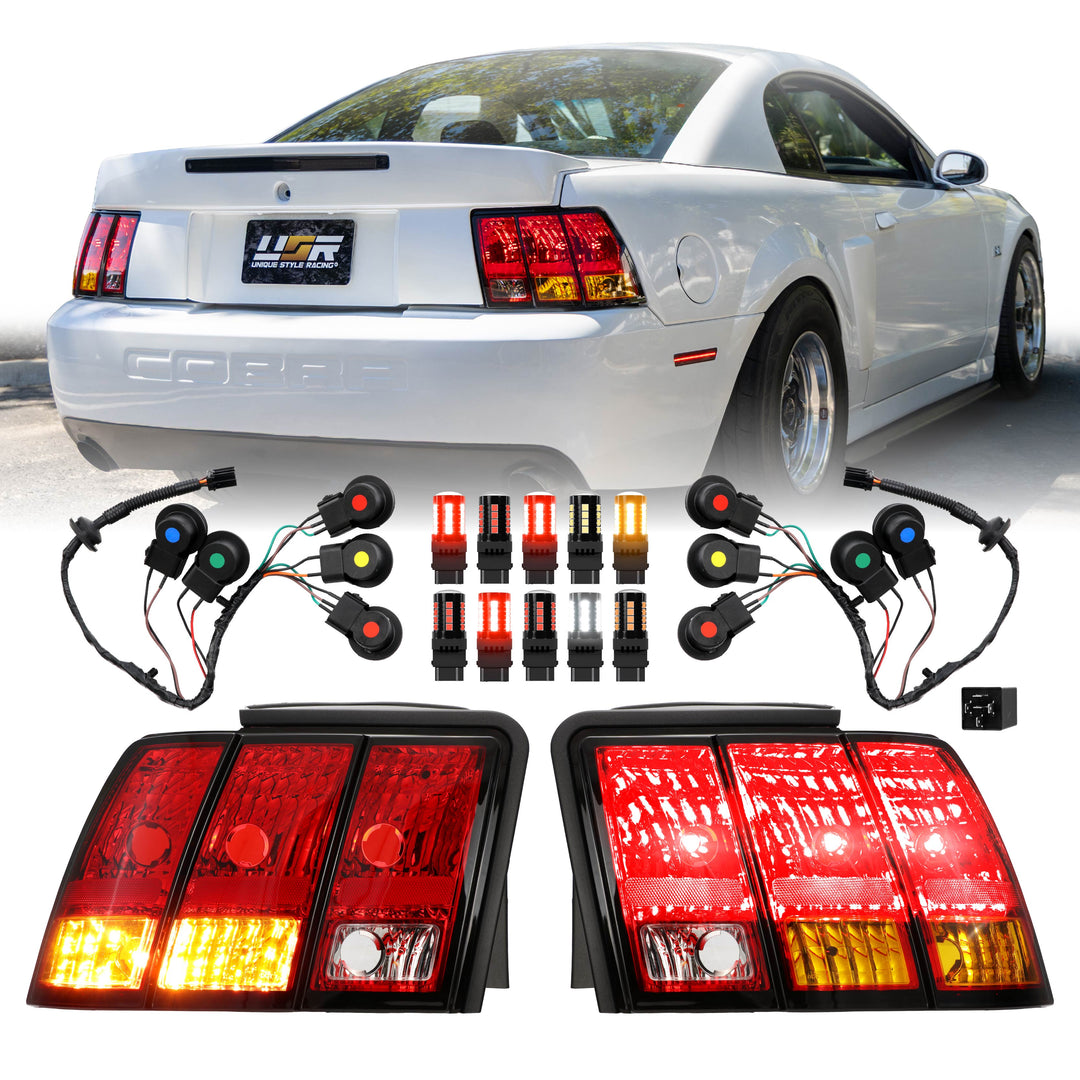 1999 2000 2001 Ford Mustang New Edge Cobra Tail Lights With Wire Harness

#optional-items_cobra-tail-lights-with-wire-harness-and-led-bulbs