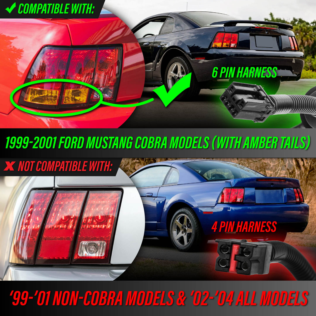 1999 2000 2001 Ford Mustang New Edge Cobra Tail Lights With Wire Harness

#optional-items_cobra-tail-lights-with-wire-harness