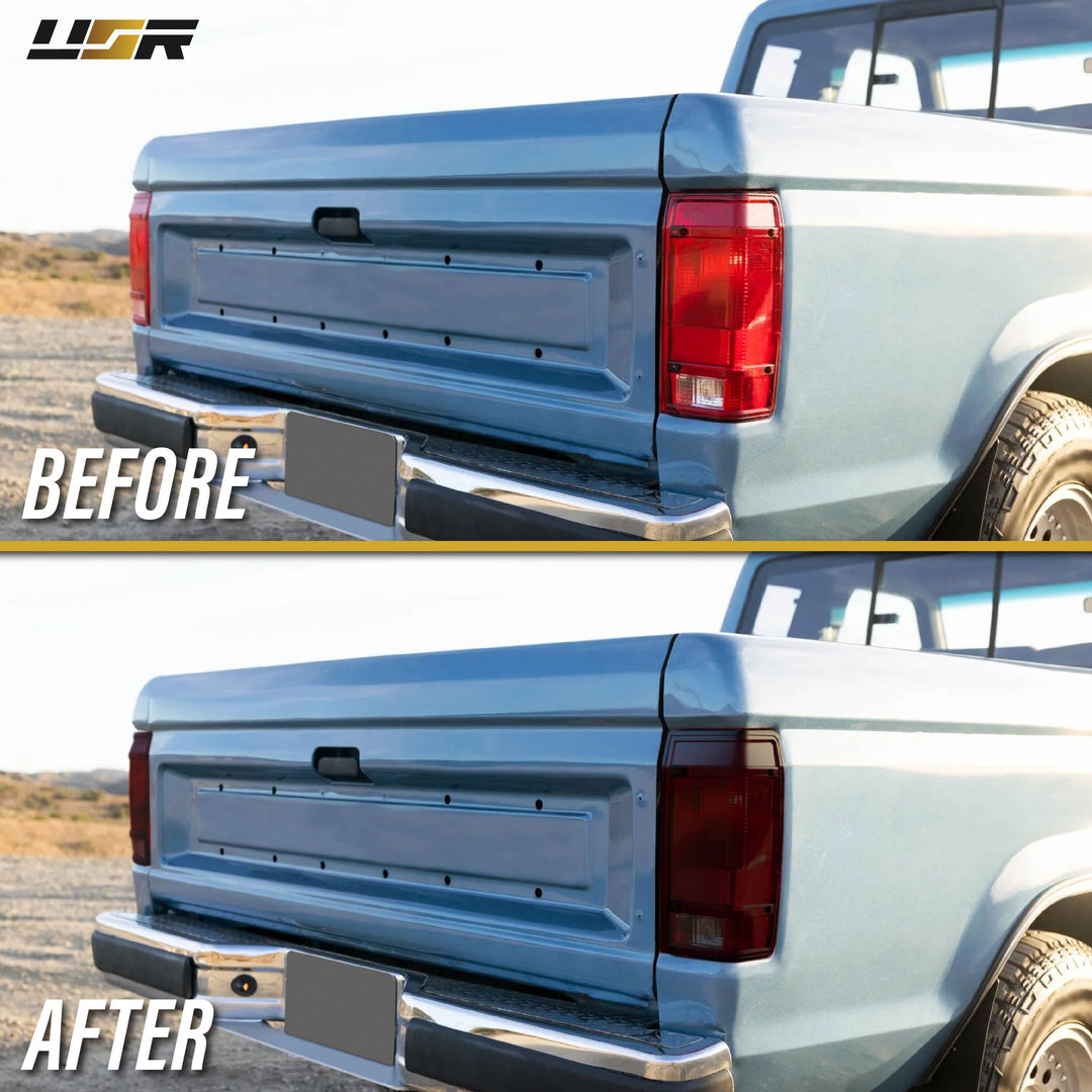 1983-1992 Ford Ranger Dark Cherry Red Lens Tail Lights