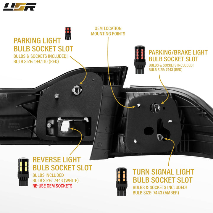 2001 01 2002 02 Honda Accord 4D 4 door Sedan All Clear Lens 4PC 4 piece Tail Lights

#light-source_led