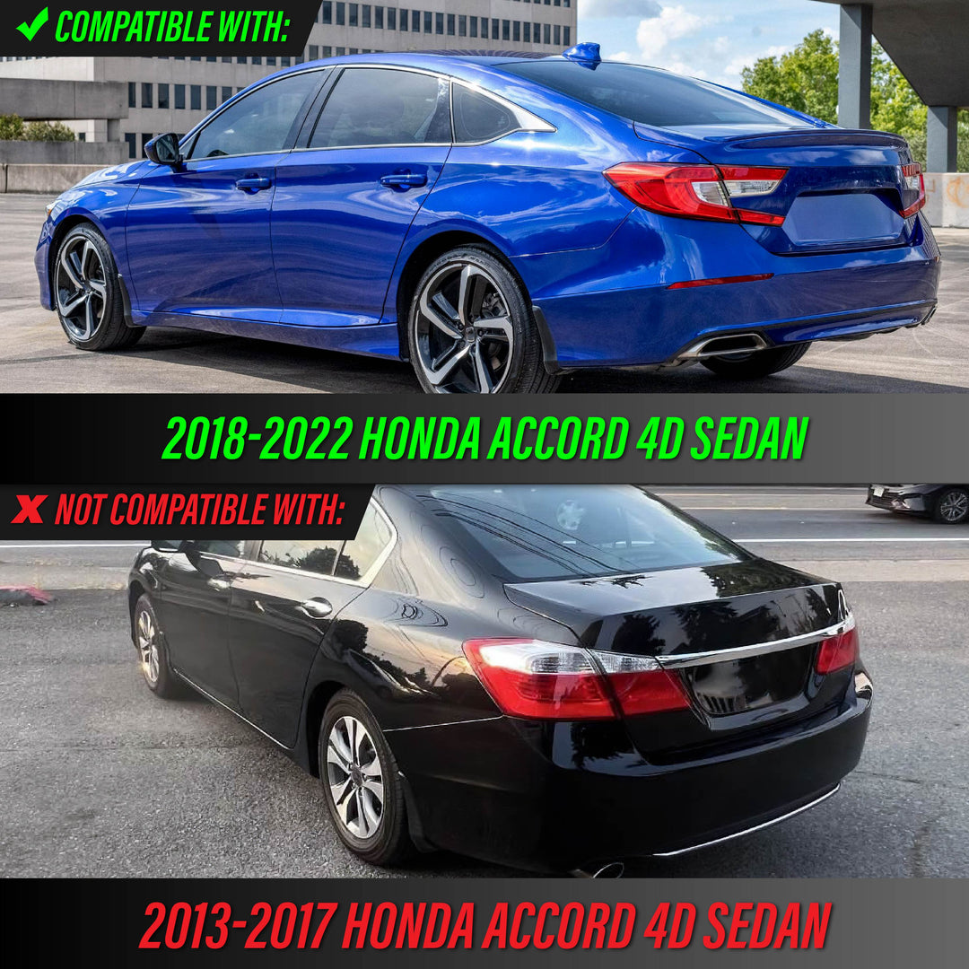 2018 2019 2020 2021 2022 Honda Accord 4D Sedan All Clear Lens 4PC Tail Lights

#light-source_led