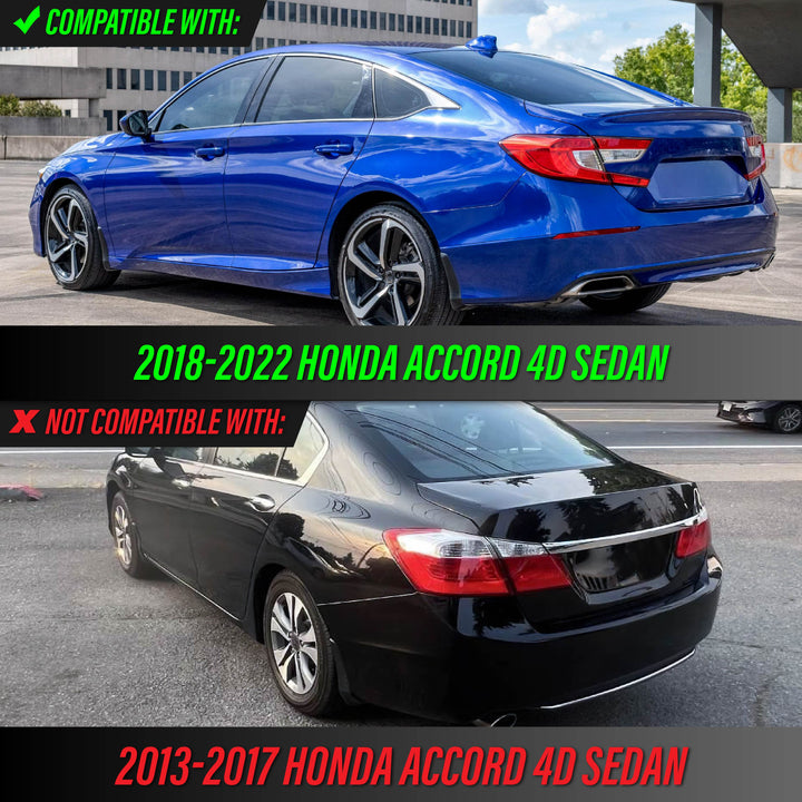 2018 2019 2020 2021 2022 Honda Accord 4D Sedan All Clear Lens 4PC Tail Lights

#light-source_led