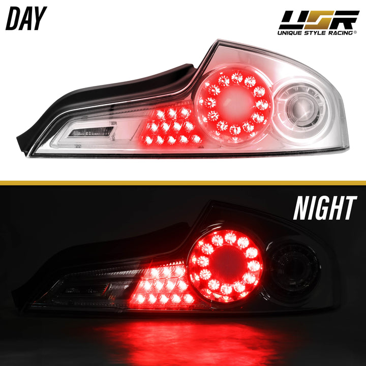 2006 - 2007 Infiniti G35 2 Door Coupe All Clear Lens LED Tail Lights

#light-source_incandescent