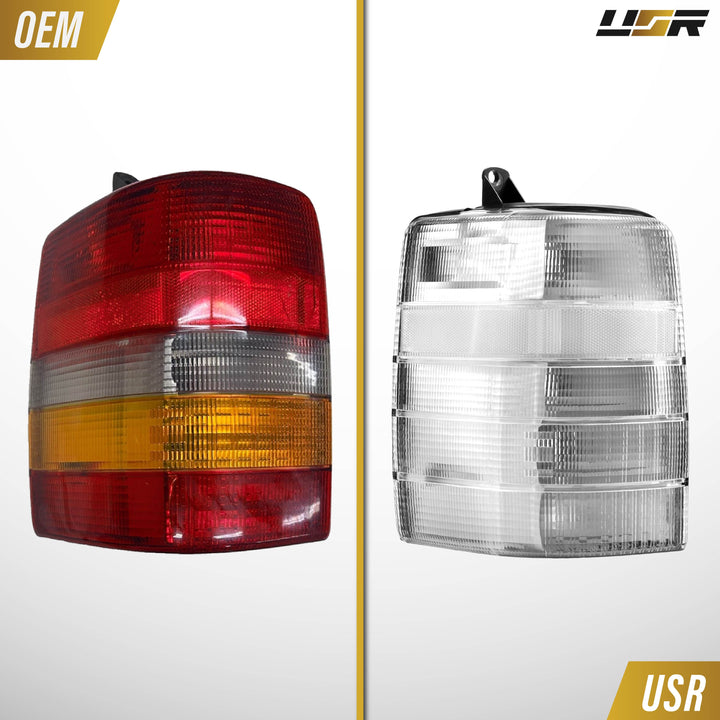 1993-1998 Jeep Grand Cherokee All Clear Lens Tail Lights