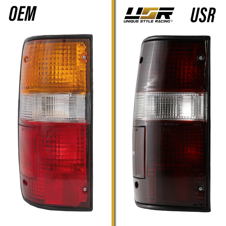 1989-1995 Toyota Pickup Truck 2WD & 4WD Red / Clear or Dark Red Smoke Lens Tail Lights