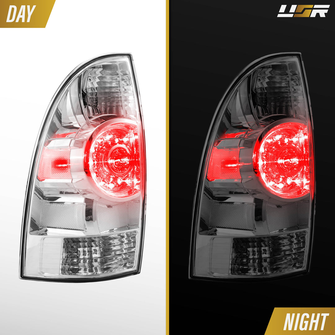 2005-2015 Toyota Tacoma All Clear Lens Full LED Tail Lights