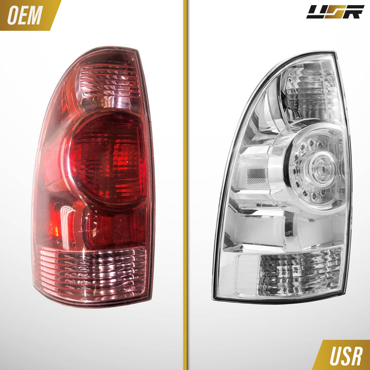 2005-2015 Toyota Tacoma All Clear Lens Full LED Tail Lights