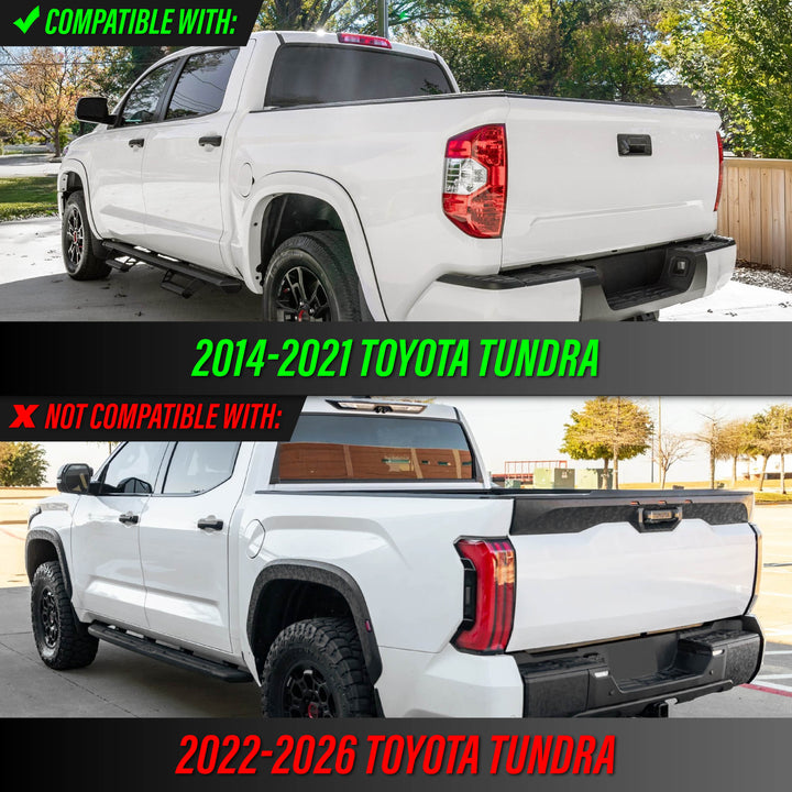 2014-2021 Toyota Tundra All Clear Lens Tail Lights