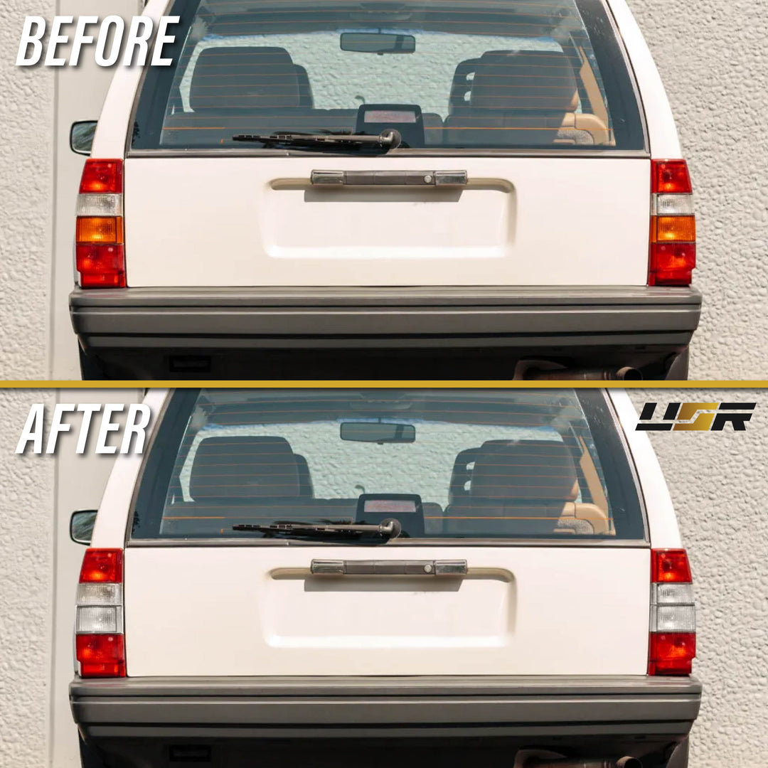 1990-1992 Volvo 740 Red / Clear Lens Tail Lights