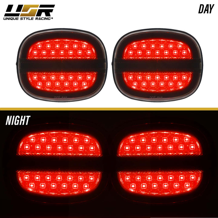 1991-1996 Chevrolet Chevy Corvette C4 Smoke Lens LED 4PC Tail Lights