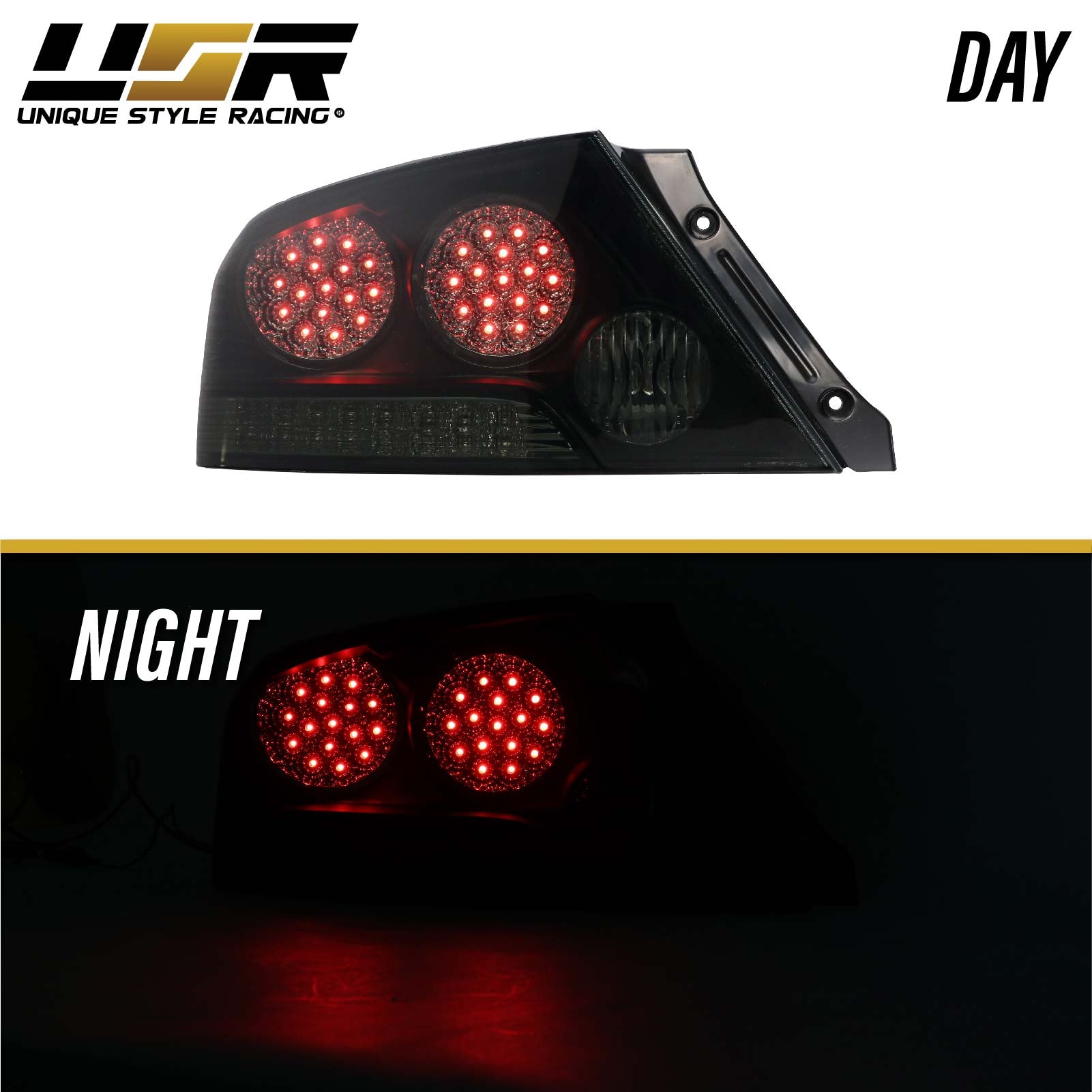 2003-2006 Mitsubishi Lancer Evolution EVO 8/9 Smoke OR Red/Amber OR Bl ...