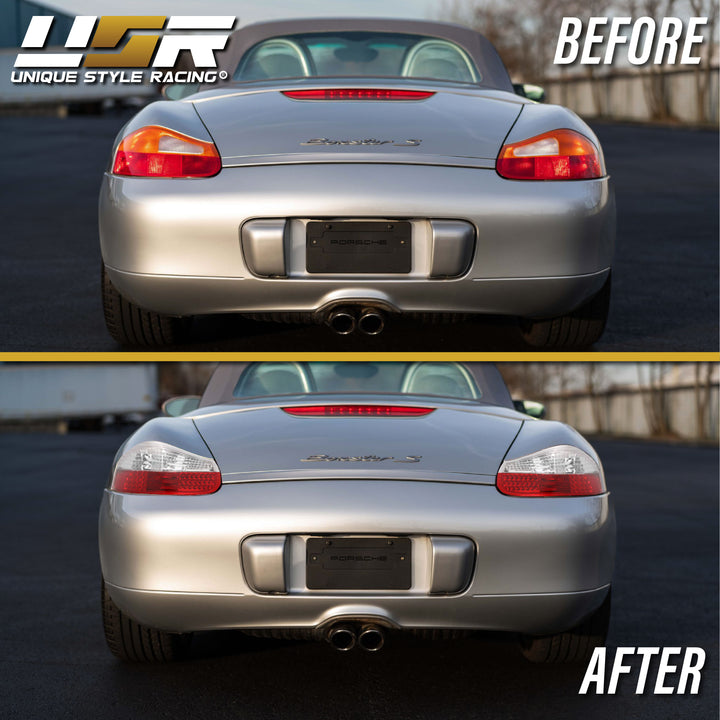 1997-2004 Porsche Boxster 986 Chassis Roadster Red/Clear or Red/Smoke LED Rear Tail Light

#lens-color_red-clear-lens