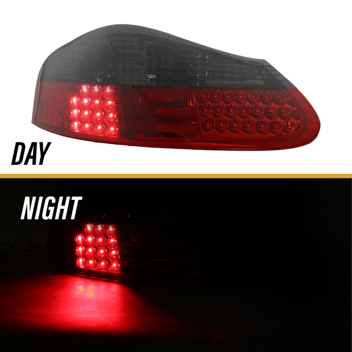 1997-2004 Porsche Boxster 986 Chassis Roadster Red/Clear or Red/Smoke LED Rear Tail Light

#lens-color_red-smoke-lens