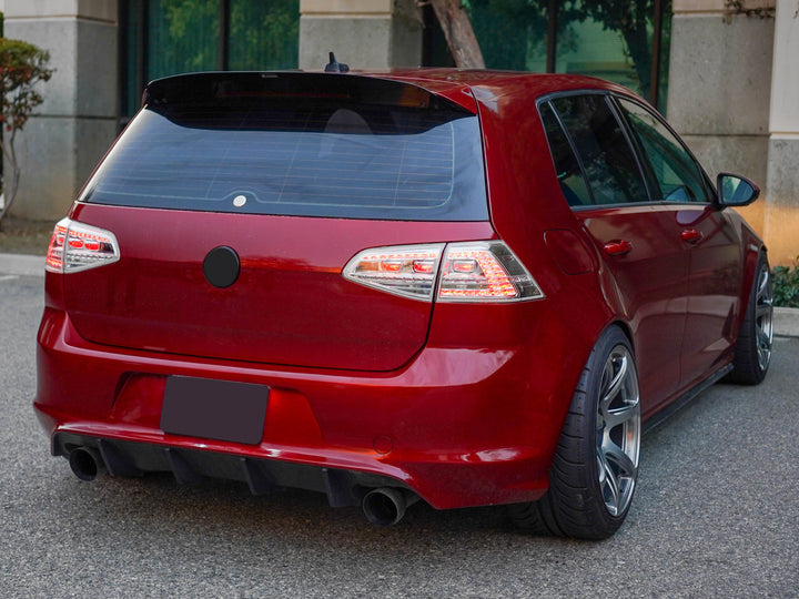 2015-2017 Volkswagen Golf GTI Euro Style All Clear Lens LED Tail Lights with Plug & Play Kit Including USDM to EURO Wire Adapter Harness + OBD Coding Device