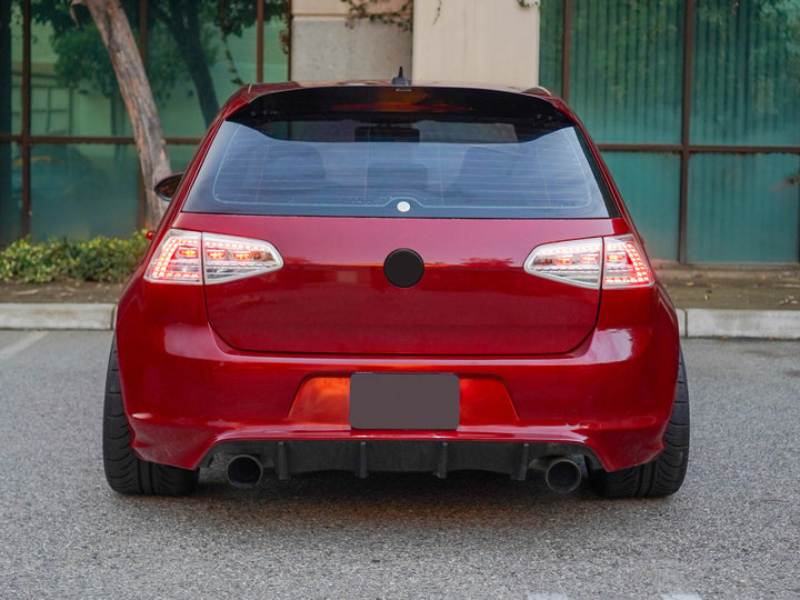2015-2017 Volkswagen Golf GTI Euro Style All Clear Lens LED Tail Lights with Plug & Play Kit Including USDM to EURO Wire Adapter Harness + OBD Coding Device