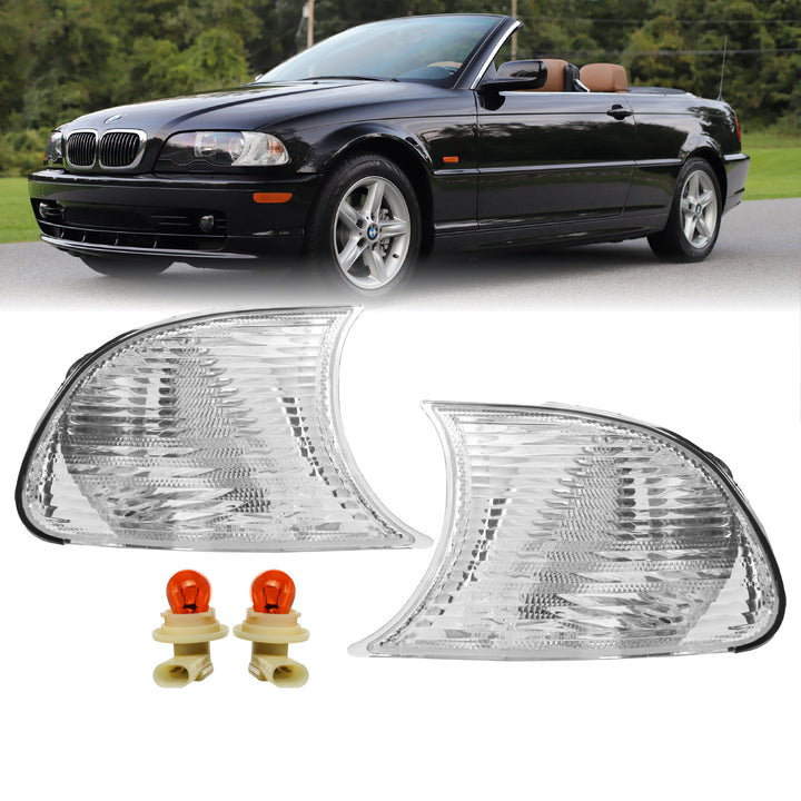 2002-2003 BMW 3 Series E46 2D / Cabrio & 2002-2006 E46 M3 DEPO Screw-On Clear or Smoke Corner Signal Light