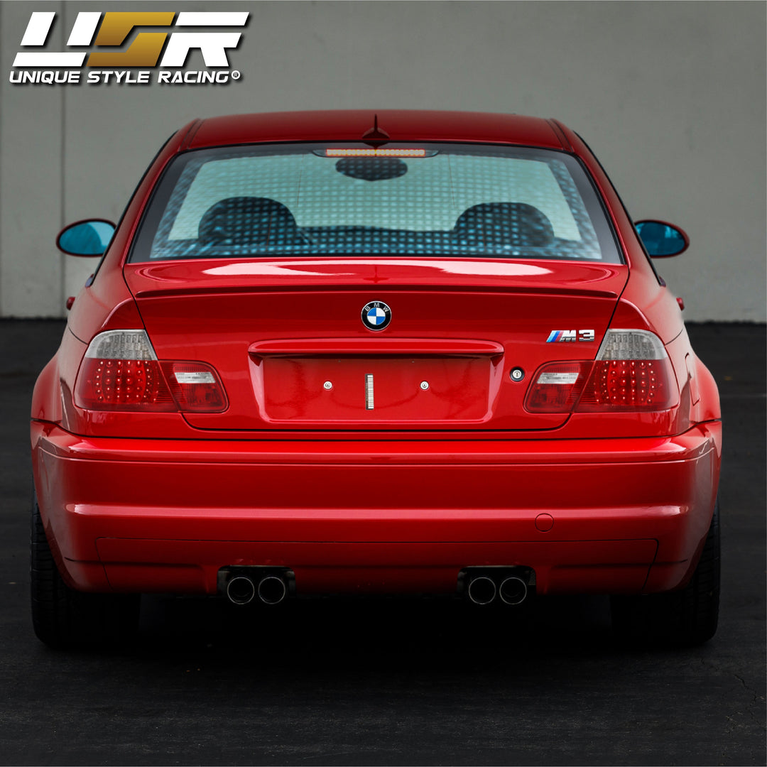 2000-2003 BMW E46 3 Series 2 Door Coupe Red/Clear or Red/Smoke LED Tail Light Made By DEPO