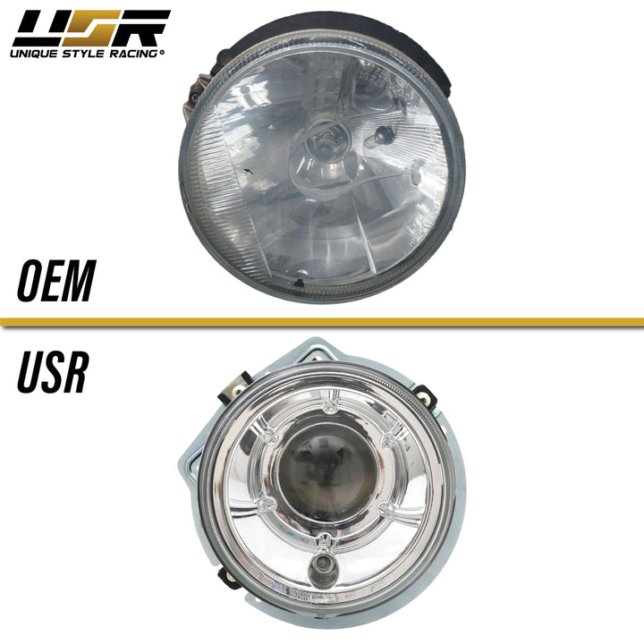 2002-2006 Mercedes Benz G Class Wagon W463 FACELIFT Style GLASS Lens Projector Headlight With Optional Xenon HID Made by DEPO
