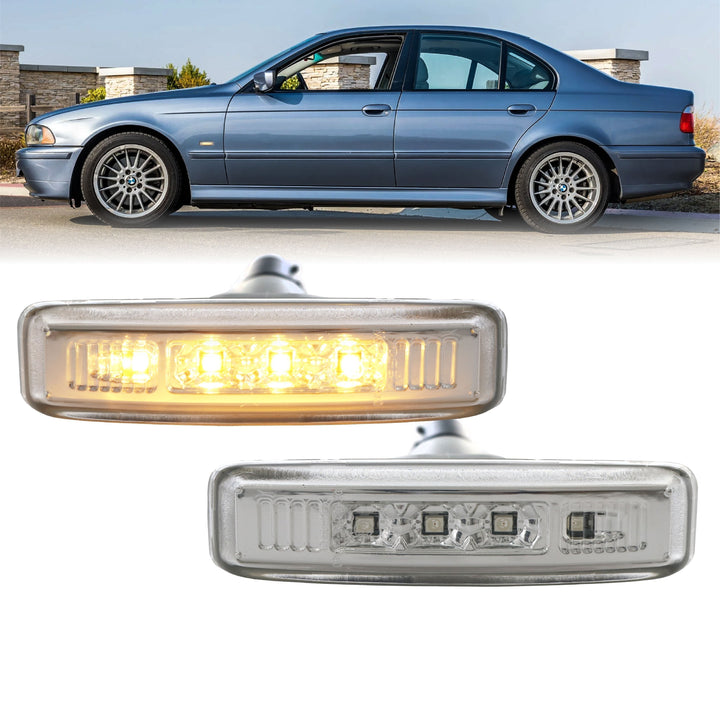 1997-2003 BMW E39 5 Series Clear or Smoke LED Side Marker Light - Made by DEPO