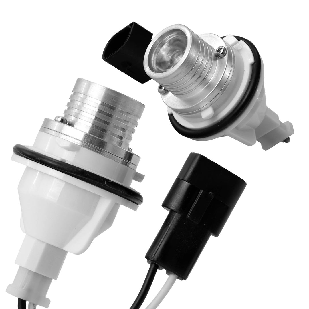 2004-2007 BMW 5 Series E60 4D Sedan / E61 5D Wagon Hyper White LED Angel Eye Halo Ring Bulb Upgrade Kit