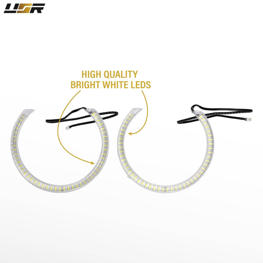 Ultra High Power 240x White LED Angel Eye Halo Ring Kit for BMW E39 E36 DEPO Headlights