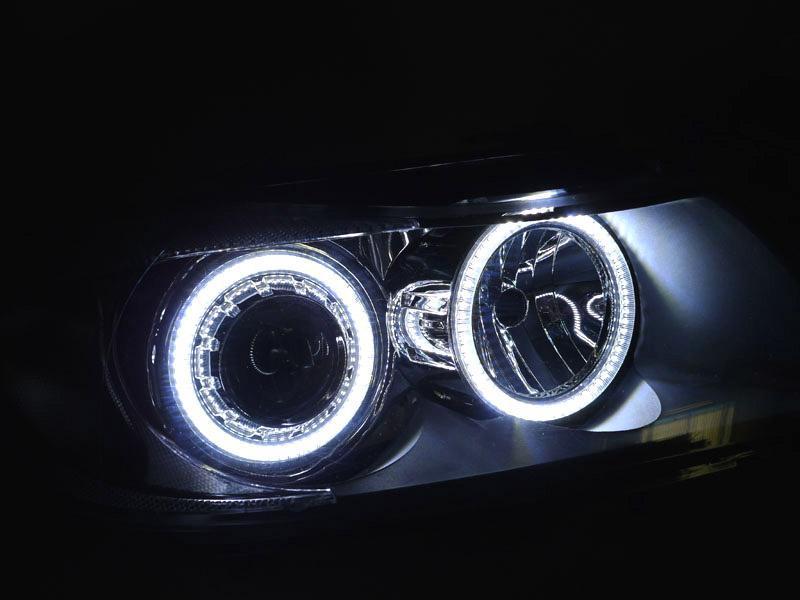 Unique Style Racing UHP (Ultra High Power) LED Angel Eye Halo Rings For Brand of 2006 - 2012 BMW E90 / 2000 - 2003 BMW E53 X5 Headlight