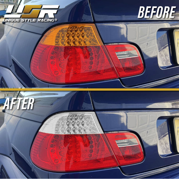 2004-2006 BMW E46 3 Series 2D Coupe Red/Clear OR Red/Smoke LED Tail Light - Made by DEPO