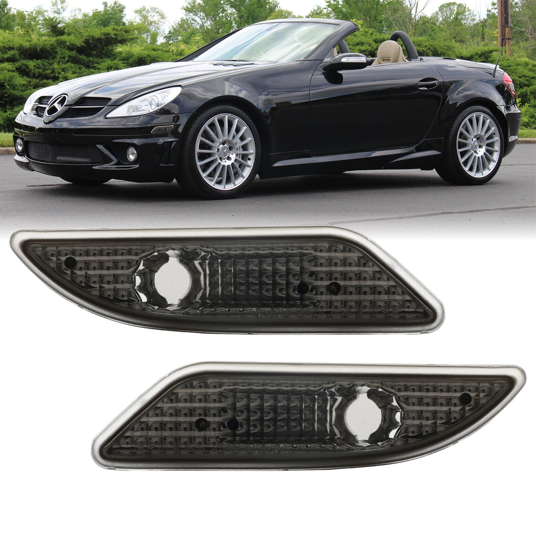 2005-2011 Mercedes SLK Class R171 Crystal Clear or Crystal Smoke Front Bumper Side Marker Light - Made by DEPO
