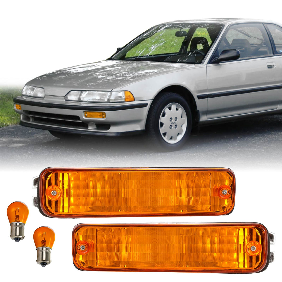 1990 1991 Acura Integra JDM Style Clear or Amber Bumper Signal Light 
#lens-color_amber-lens