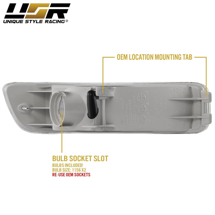 1992 - 1993 Acura Integra JDM Style Clear or Amber Bumper Signal Light

#lens-color_amber-lens